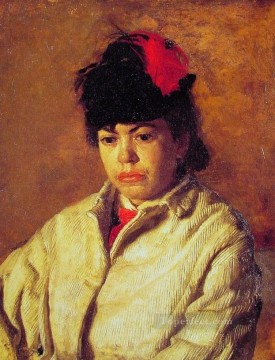 スケート衣装を着たマーガレット リアリズムの肖像画 トーマス・イーキンス Oil Paintings